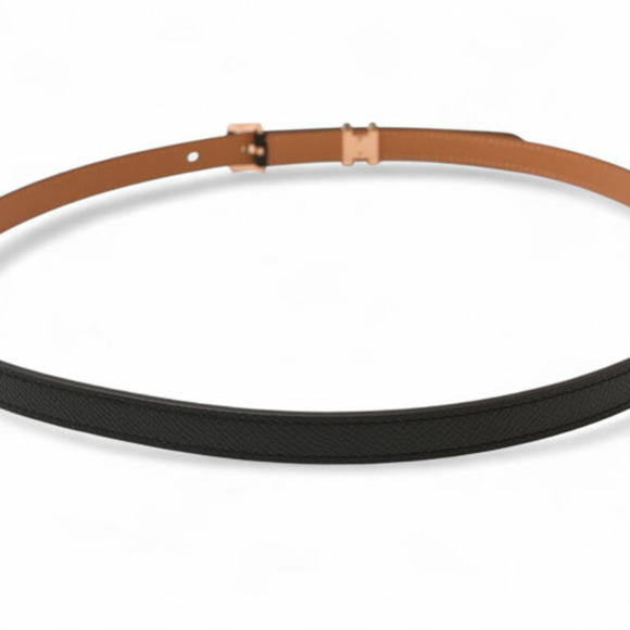 Hermes Belt for Women HERMES Pop H15 Size 85 Epsom Black Pink Gold Plated Unused